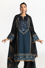 3 Piece Acrylic Embroidered Suit IUSTKSD-439
