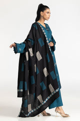 3 Piece Acrylic Embroidered Suit IUSTKSD-440