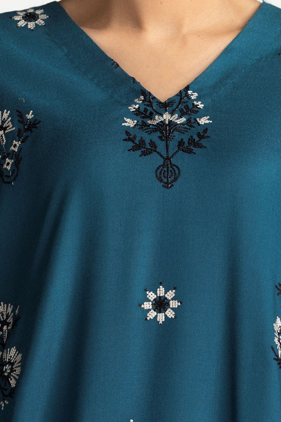 3 Piece Acrylic Embroidered Suit