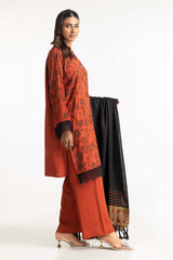 3 Piece Karandi Embroidered Suit IUSTKSD-470