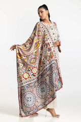 3 Piece Cotail Printed Suit IUSTKSD-472