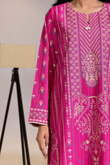3 Piece Karandi Embroidered And Lacquer Printed Suit IUSTKSD-476