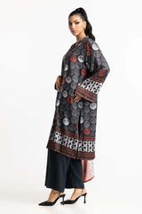 3 Piece Cotail Printed Suit IUSTKSD-490