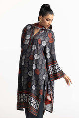 3 Piece Cotail Printed Suit IUSTKSD-490