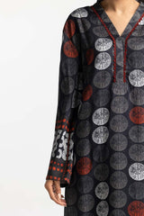 3 Piece Cotail Printed Suit IUSTKSD-490