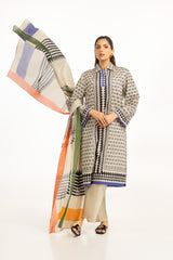 3PC Lawn Printed Suit IUSTKSD-836