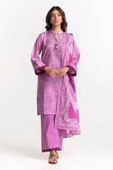3 Piece Lawn Printed With Diamantes Suit IUSTKSD-94
