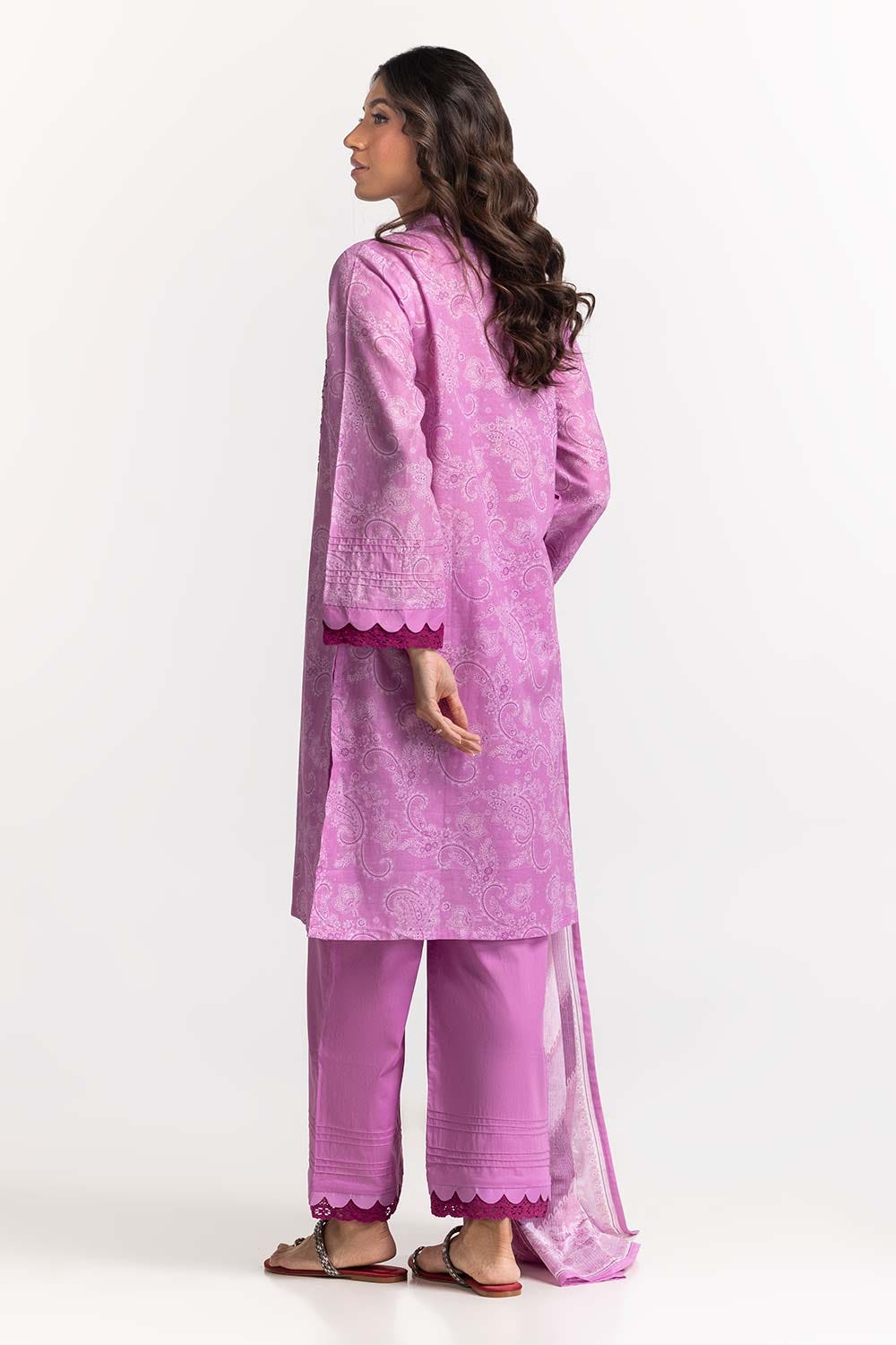 3 Piece Lawn Printed With Diamantes Suit