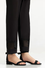 Black Lawn Embellished Trouser IUSTTR-42009