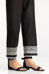 Black Lawn Embellished Trouser IUSTTR-42012