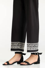 Black Lawn Embellished Trouser IUSTTR-42012