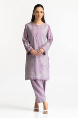Jacquard Embellished Shirt And Dyed Shalwar IUSTTS-139