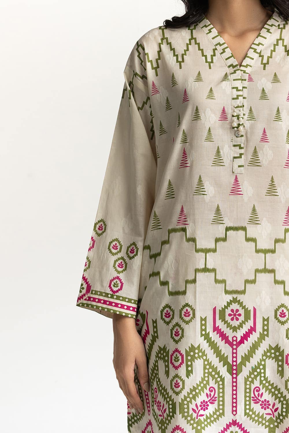 Jacquard Shirt And Printed Trouser IUSTTS-224