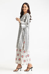 Jacquard Embellished Shirt And Printed Jacquard Trouser IUSTTS-278