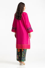 Lawn Embroidered Shirt With Printed Trouser IUSTTS-287