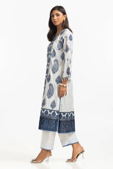 Lawn Embroidered Shirt With Dyed Embellished Trouser IUSTTS-301