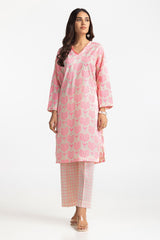 Jacquard Printed Shirt And Lawn  Lacquer Printed Trouser IUSTTS-303