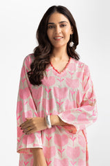 Jacquard Printed Shirt And Lawn  Lacquer Printed Trouser IUSTTS-303