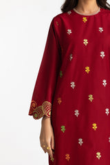 Lawn Embroidered Shirt With Printed Shalwar IUSTTS-308
