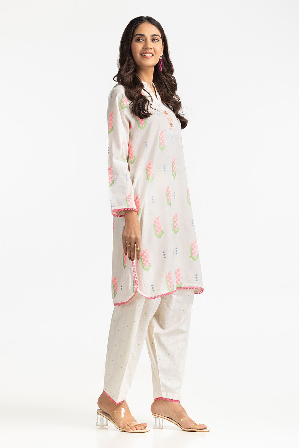 Jacquard Embellished Shirt And Shalwar IUSTTS-316