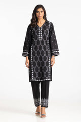Lawn Embroidered Shirt And Dyed Trouser IUSTTS-420