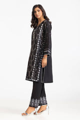 Lawn Embroidered Shirt And Dyed Trouser IUSTTS-420