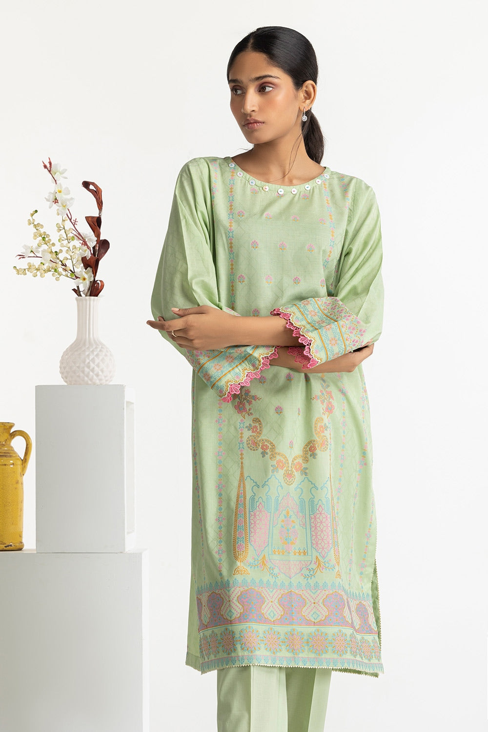 Jacquard Shirt And Dyed Trouser IUSTTS-71