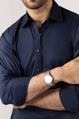 Navy Unstitched Fabric With Gift Box X-Series - Exclusive Collection Opal