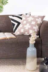 Ivory Screen Printed Cushion Cover