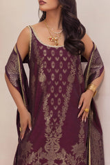 3 Piece Unstitched Jacquard Suit FE-52151