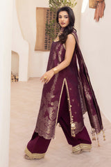 3 Piece Unstitched Jacquard Suit FE-52151