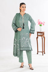 3 Piece Unstitched Jacquard Suit CLP-52179 A