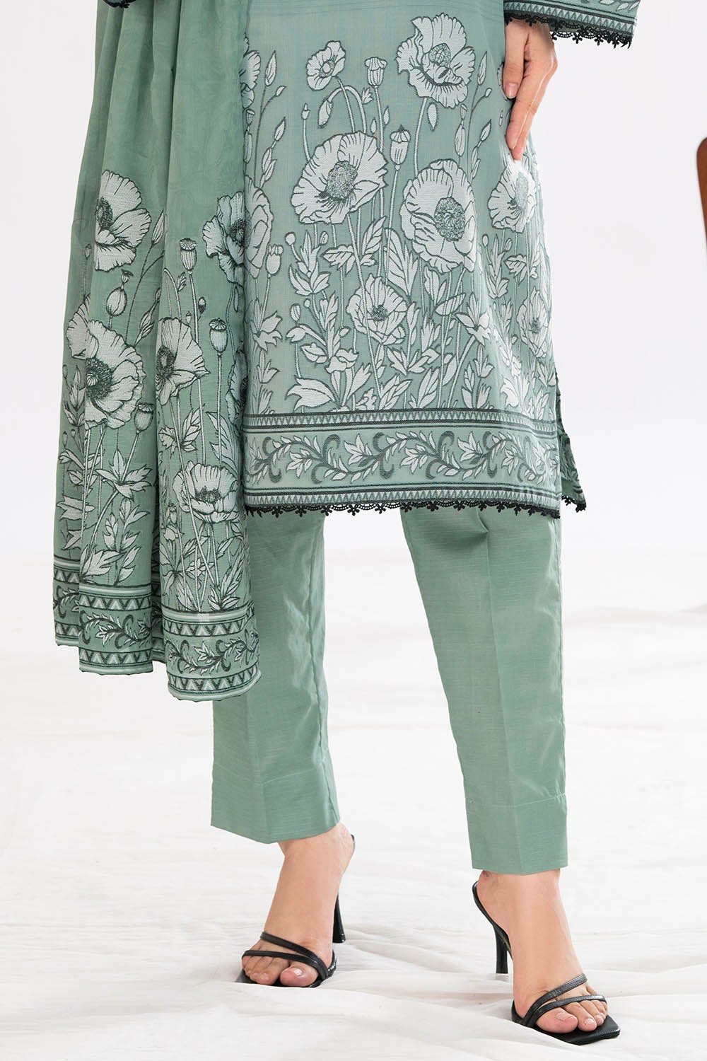 3 Piece Unstitched Jacquard Suit CLP-52179 A