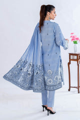 3 Piece Unstitched Jacquard Suit CLP-52179 B
