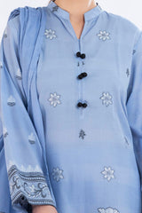 3 Piece Unstitched Jacquard Suit CLP-52179 B