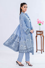 3 Piece Unstitched Jacquard Suit CLP-52179 B