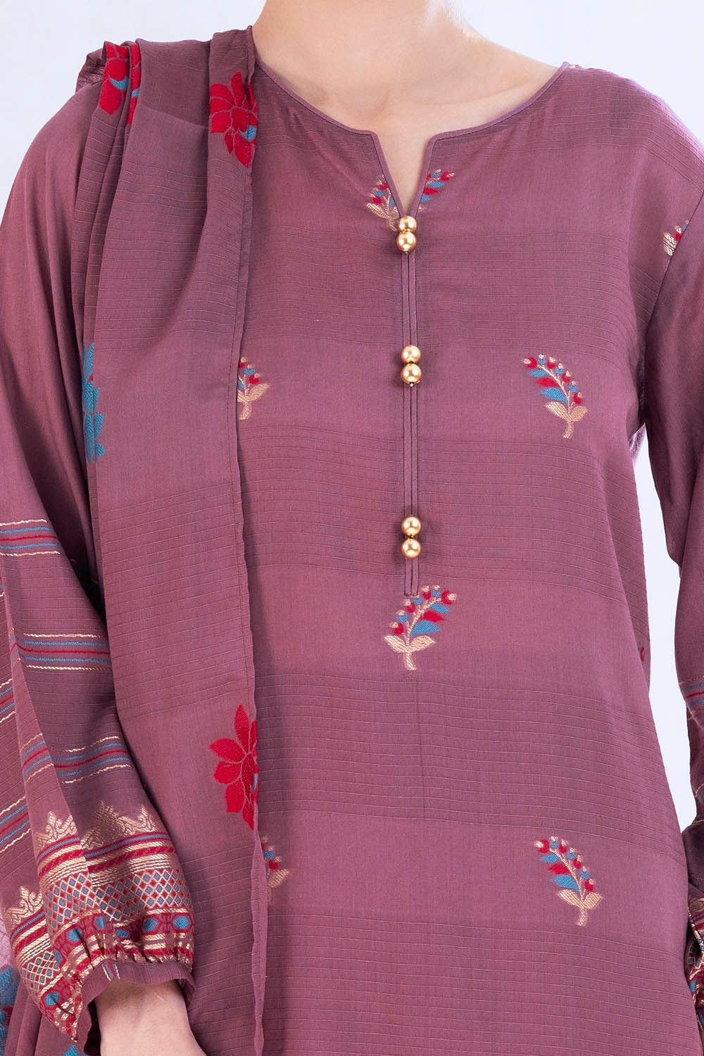 3 Piece Unstitched Jacquard Suit CLP-52180 A