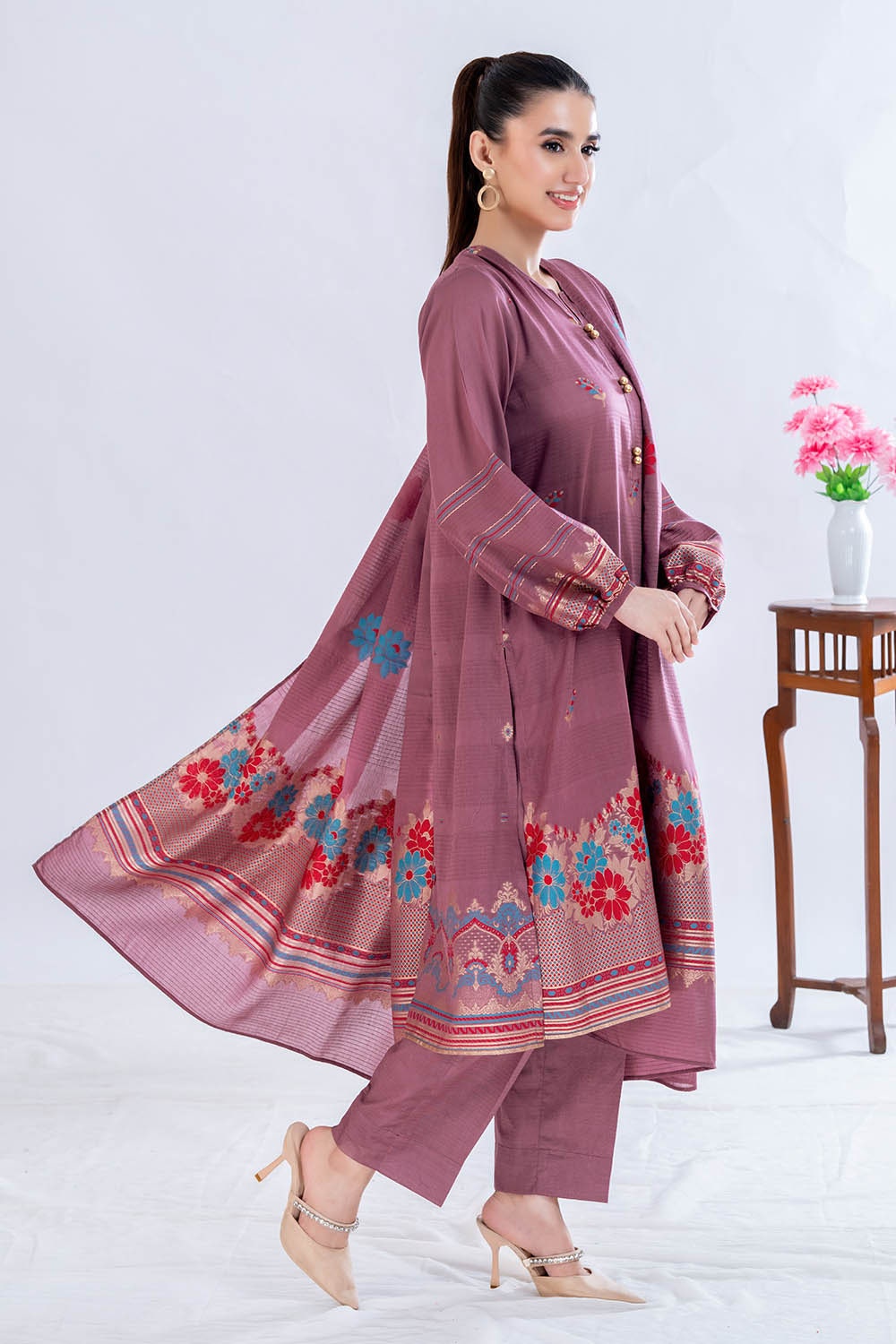 3 Piece Unstitched Jacquard Suit CLP-52180 A