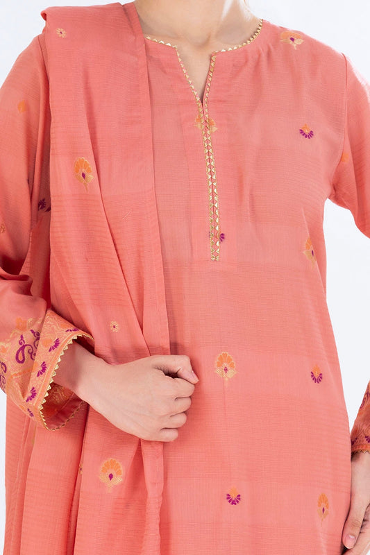 3 Piece Unstitched Jacquard Suit CLP-52181 A