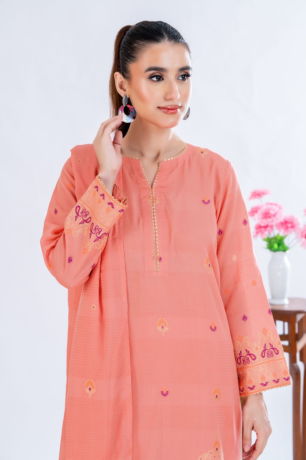 3 Piece Unstitched Jacquard Suit CLP-52181 A