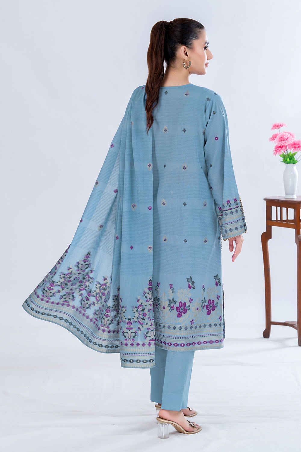 3 Piece Unstitched Jacquard Suit CLP-52182 A