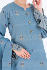 3 Piece Unstitched Jacquard Suit CLP-52182 A
