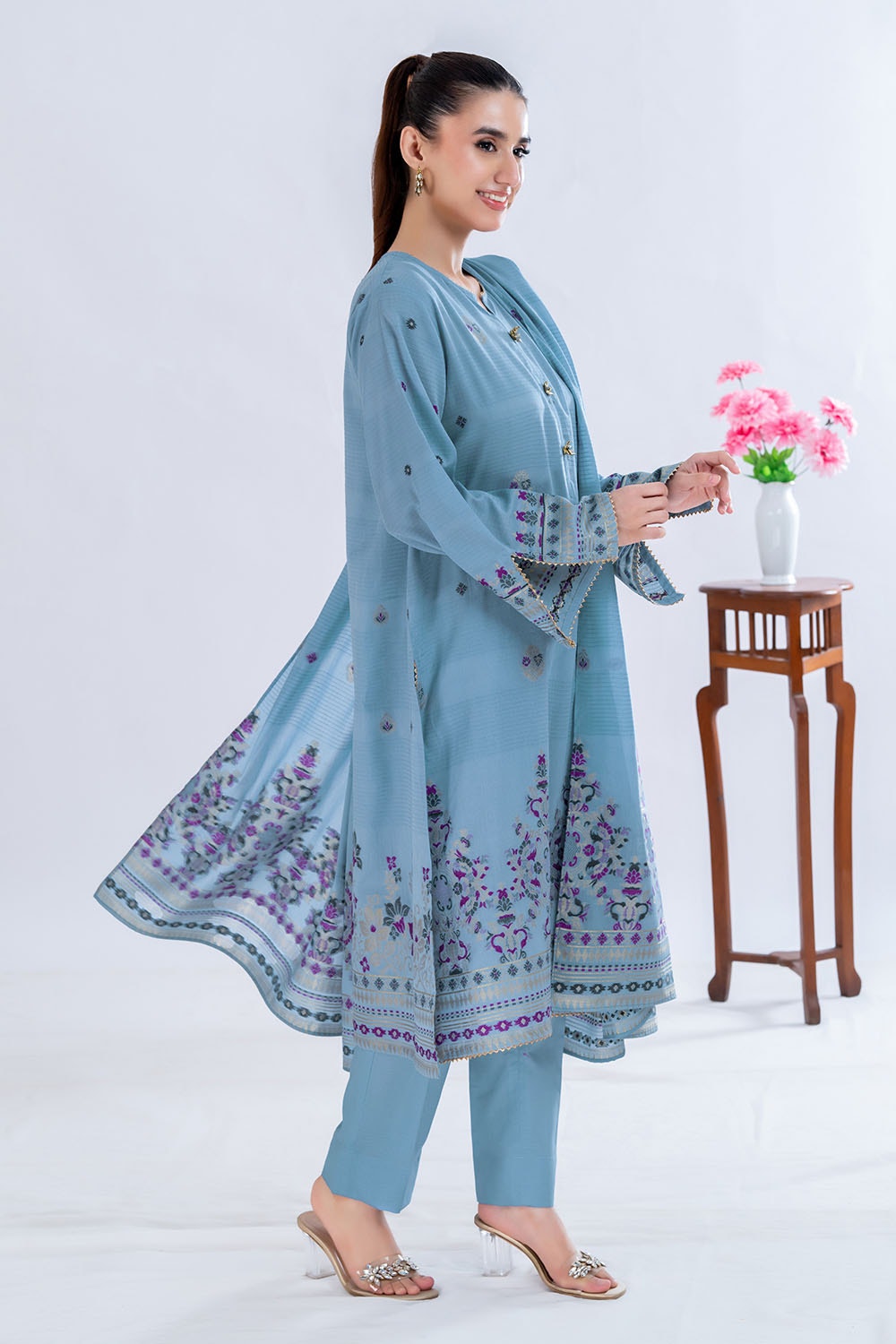 3 Piece Unstitched Jacquard Suit CLP-52182 A