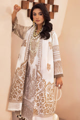 3 Piece Unstitched Embroidered Jacquard Suit with Jacquard Dupatta FE-52090