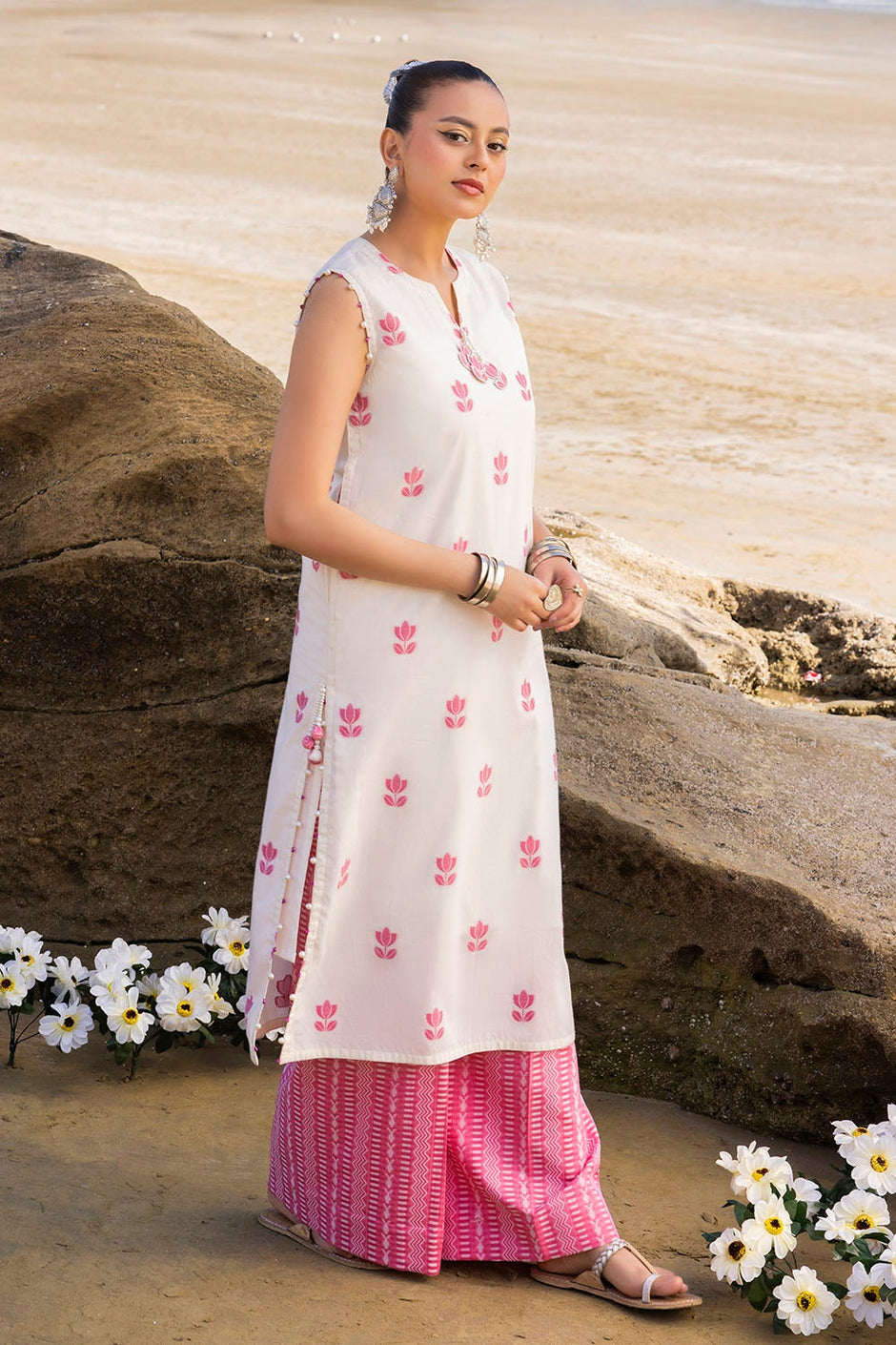 2 Piece Unstitched Jacquard Suit