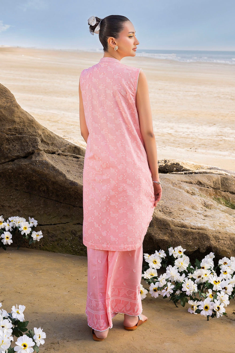 2 Piece Unstitched Jacquard Suit
