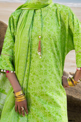 3 Piece Unstitched Jacquard Suit JD-42009