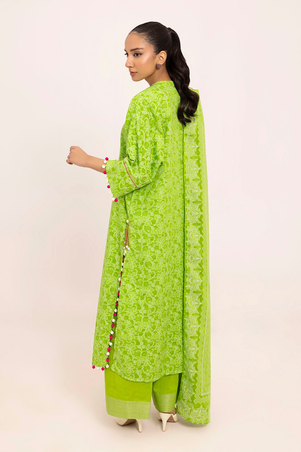 3 Piece Unstitched Jacquard Suit JD-42009