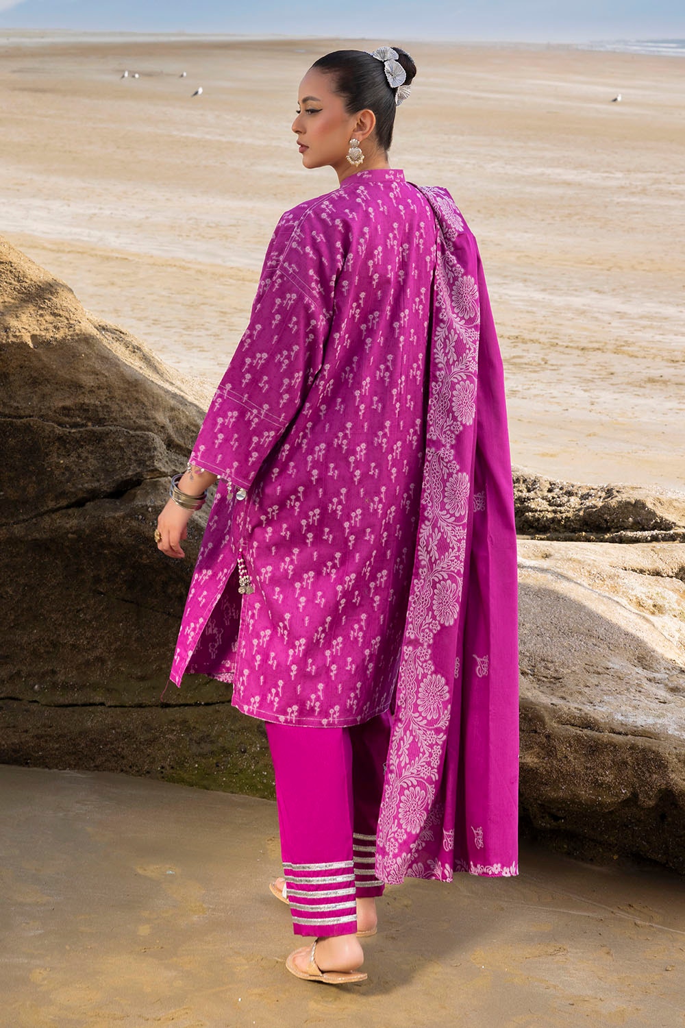 3 Piece Unstitched Jacquard Suit JD-42010