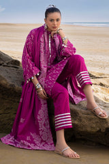 3 Piece Unstitched Jacquard Suit JD-42010